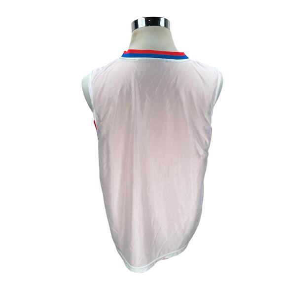 Philadelphia 76ers Reversible Jersey Red White Men’s Medium V-Neck Pullover - Picture 6 of 8